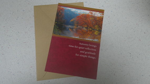 Thanksgiving Card with Envelope