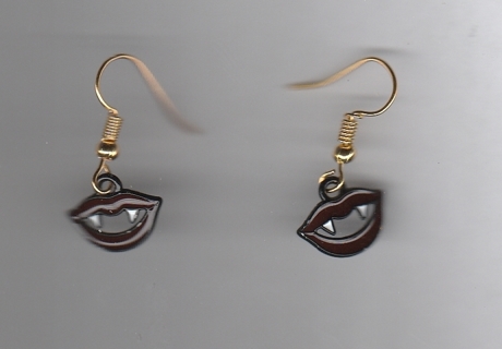 GP ENAMEL VAMPIRE EARRINGS #3 (PLEASE READ DESCRIPTION