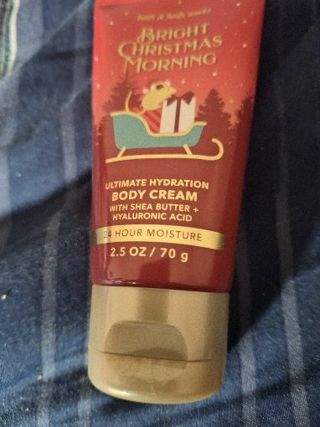 BBW bright Christmas morning body cream