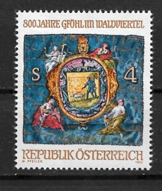 1982 Austria Sc1212 800th Anniv. of Gfohl (Market Town) MNH