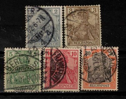 Germany Germania Stamps 1900