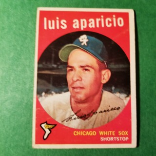 1959 - TOPPS EXMT - NRMT BASEBALL - CARD HI NO. 310 - LUIS APARICIO - WHITE SOX