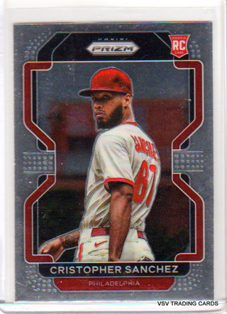 Christopher Sanchez, 2022 Panini Prizm ROOKIE Card #219, Philadelphia Phillies, (LB2)