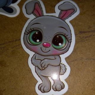 Bunny Cute new 1⃣ vinyl lap top sticker no refunds regular mail very nice quality