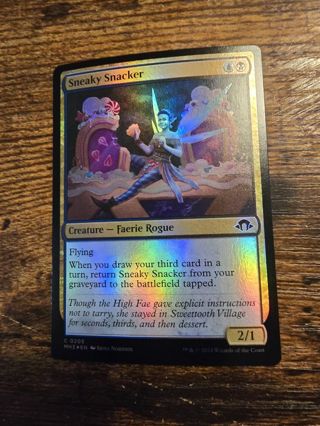 Magic the gathering mtg Sneaky Snacker Foil card Modern Horizons 3