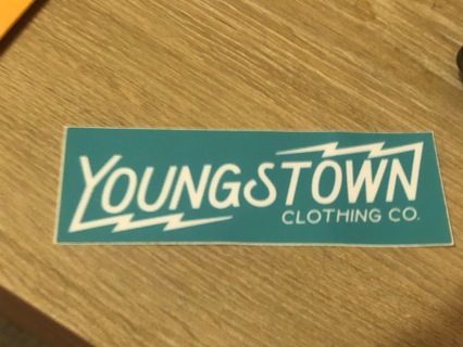 Youngstown Clothing Co. Light Blue Vinyl Sticker