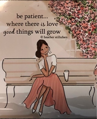 Be Patient / good things will grow - 3 x 3” MAGNET - GIN ONLY