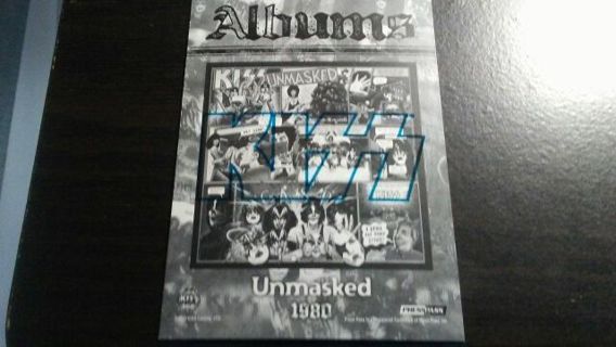 2009 KISS 360/PRESSPASS- ALBUMS- UNMASKED-BLUE EDITION TRADING CARD# 82