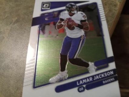 2021 DONRUSS OPTIC LAMAR JACKSON BALTIMORE RAVENS FOOTBALL CARD# 128