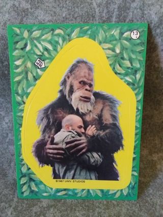 Harry And The Hendersons Trading Card Puzzle/ Sticker