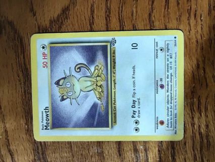 Pokemon Jungle Set Meowth 56/64 #2