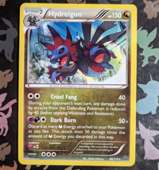 Hydreigon 86/114 Holo Rare XY: Steam Siege Singles Card Pokemon Cards TCG