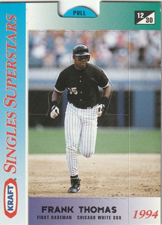 1994 Kraft Singles Superstars #12 Frank Thomas Chicago White Sox