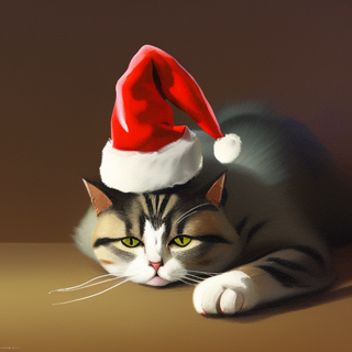 Listia Digital Collectible: Christmas Kitty