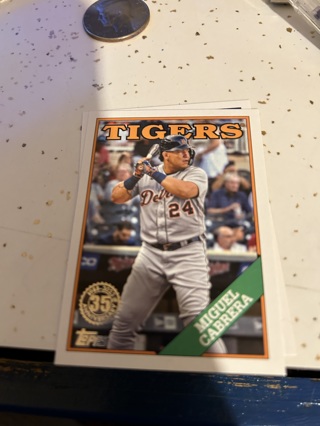 2023 topps 35th anniversary '88 style miguel cabrera