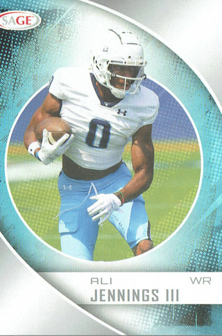 LAST RELIST!! Sage 2023 NFL Collectible Football Card #19 Ali Jennings III