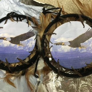 2 dream catchers soaring eagle art factory defects
