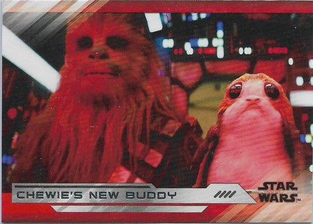  2018 Star Wars The Last Jedi Series Two #86 Chewie's New Buddy