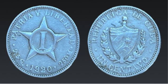 1920 1 centavo Cuba