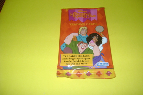 Hunchback of Notre Dame Sealed 2 packs of trading cards