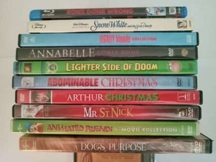 10 DVD Movies-Used