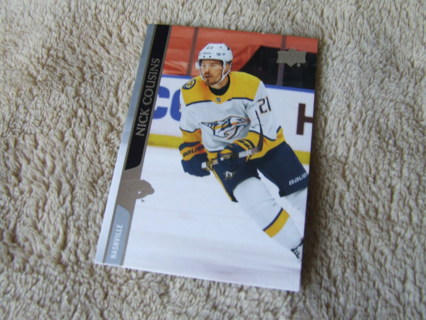 2020-21 Nick Cousins Nashville Predators Upper Deck Card #577