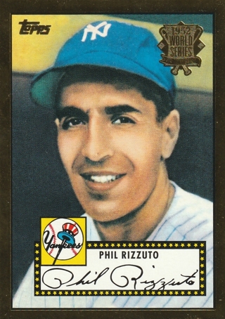 PHIL RIZZUTO 2001 Topps Gold 1952 World Series Reprint #11 
