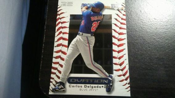 2000 UPPER DECK OVATION CARLOS DELGADO TORONTO BLUE JAYS BASEBALL CARD# 14