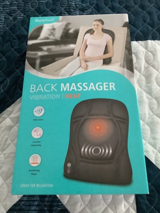 Health Touch Back Massager Vibration Heat Brand New