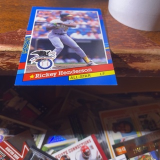 1991 donruss all star Rickey Henderson baseball card 