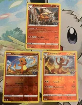 NM Rev Holo Charizard Evo Set Pokemon Go Pokemon card TCG