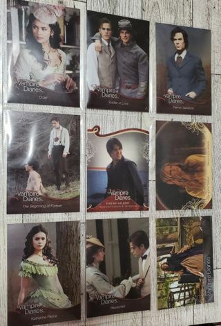 9 Assorted Vampire Diaries Cards