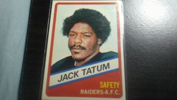 RARE ORIGINAL 1976 TOPPS WONDER BREAD ALL STAR SERIES JACK TATUM OAKLAND RAIDERS FOOTBALL CARD# 20