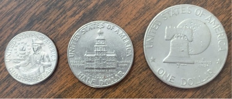 Bicentennial set 3 coins 