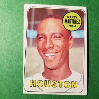 1969 - TOPPS EXMT - NRMT BASEBALL - CARD NO. 337 - MARTY MARTINEZ - HOUSTON
