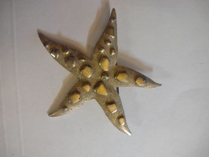 Vintage Large Starfish Pin Brooch