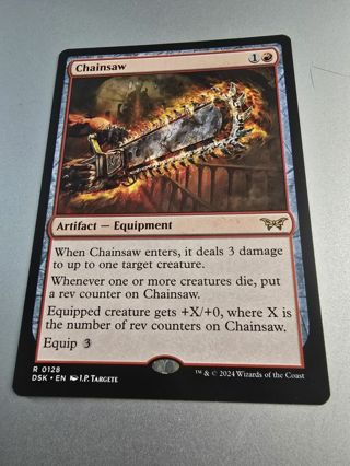 Magic the gathering mtg Chaonsaw rare card Duskmourn