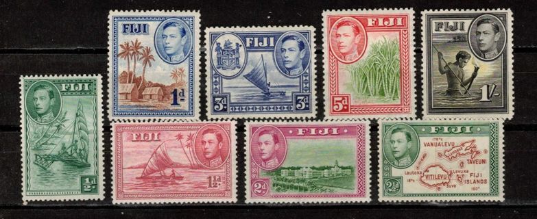 Fiji Stamps with King George 6