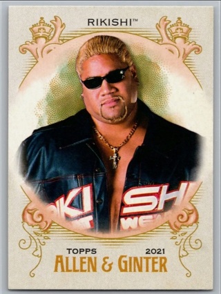 2021 Topps WWE Heritage - Rikishi Allen & Ginter Insert AG-17