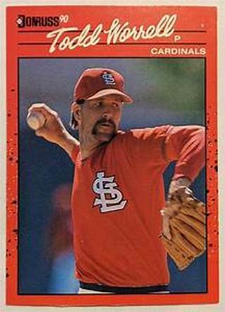 Todd Worrell 1990 Donruss St. Louis Cardinals