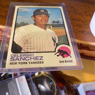 1973 topps celerino Sanchez baseball card 