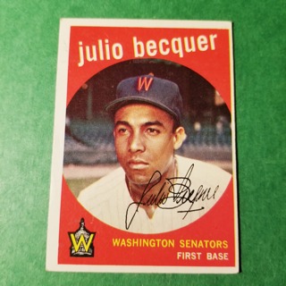 1959 - TOPPS BASEBALL CARD NO. 93 - JULIO BECQUER - SENATORS