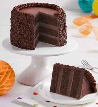 fudgy chocolate cake recipe card