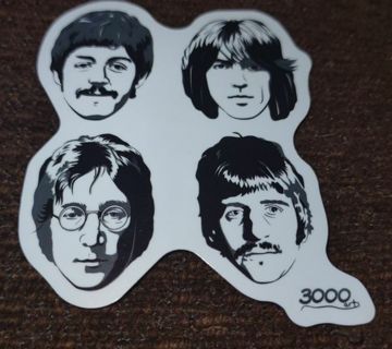 Beatles 3000 band sticker Xbox PS4 toolbox hard hat luggage water bottle cooler