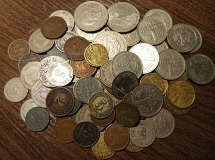 1900's Germany ReichPfennigs Marks 77 Coins