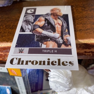 2022 panini chronicles wwe triple H wrestling card 