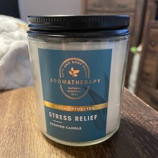 Bath and body works aromatherapy single wick candle