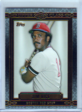 Jim Rice, Topps Upper Class Card #UC-42, Boston Red Sox, (1975 Rookie Class) (L6)