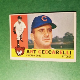 1960 - TOPPS BASEBALL CARD NO. 156 - ART CECCARELLI - CUBS