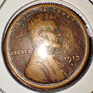 COIN PENNY 1913 D KEY DATE V/G CONDITION SEE PHOTOS ONE SOLD ON EBAY TONIGHT FOR OVER 15 DOLLARS WOW